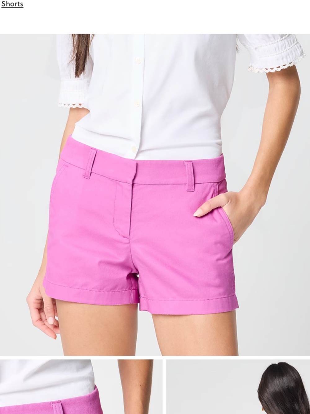 NWT J. Crew 3.5" Short in Vintage Fushia